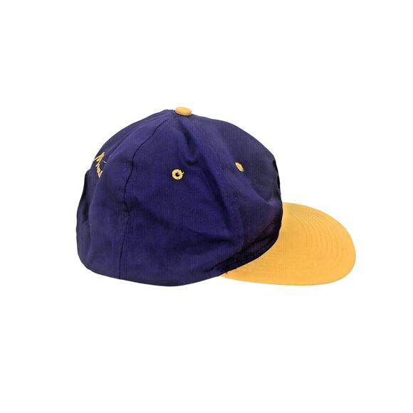 Vintage Mickey Mouse Snap Back Trucker's Hat Purple Yellow Cap One Size - Picture 4 of 8